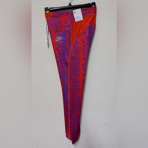 Nike Fast Women’s Running High Rise 7/8 Length Leggings Size S Orange DQ0848-891 - Picture 7 of 10